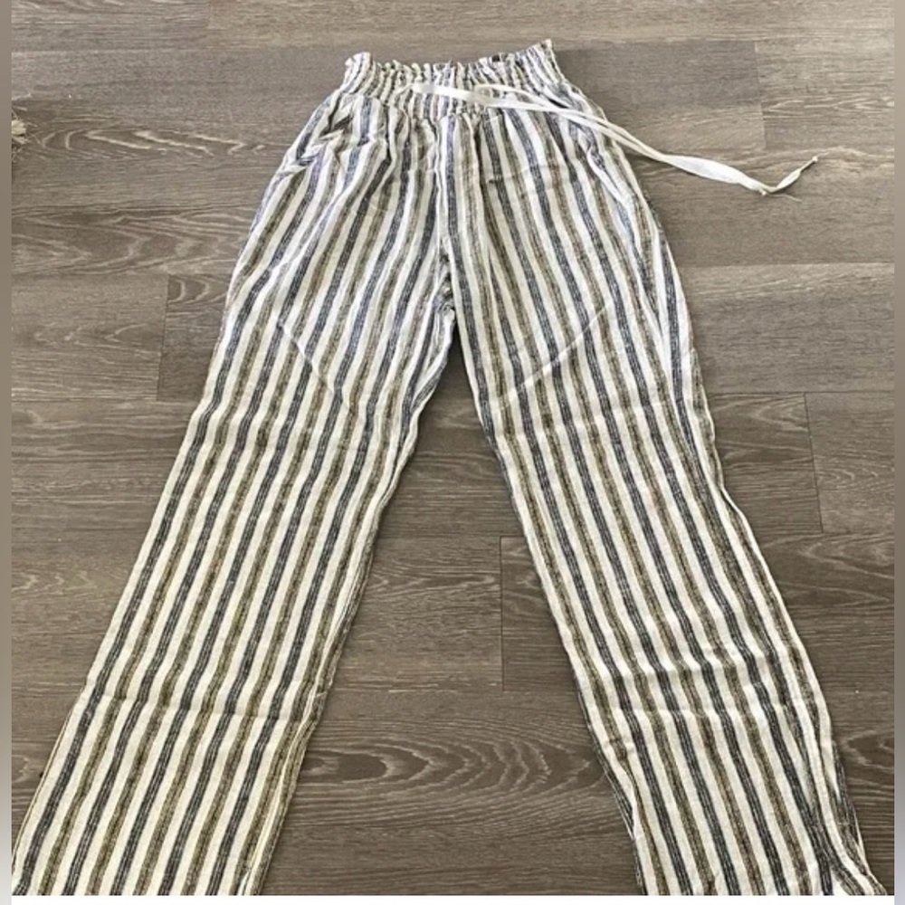 Love Tree Navy and White Striped Pants - Picture 6 of 6